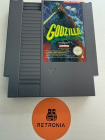 Godzilla Nintendo Nes Game Cart PAL A  UK Version Fully Cleaned & Tested