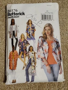 Butterick B6176 Misses Schnittmuster Kimono Größen Xsm-Sml-Med-Neu - Bild 1 von 2
