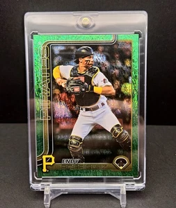 2025 Topps Series 2 Endy Rodriguez #564 Green Shimmer #/99 Pirates - Picture 1 of 7