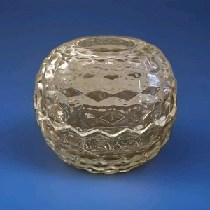 Homco Klarglas Kubistisch Vintage Fee Lampe Windlicht Teelicht Wohndeko - Bild 1 von 5