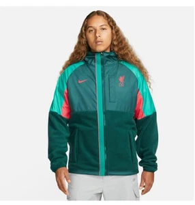 Nike FC Liverpool Giacca con Cappuccio 2022/2023 - Verde/Rosso DM8295-375 Uomo Taglia M - Foto 1 di 6