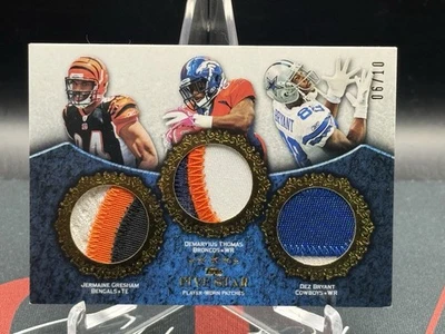 SP/10 2010 Topps Five Star Triple Patch #TP-16 Bryant Thomas Gresham - Image 1 of 4