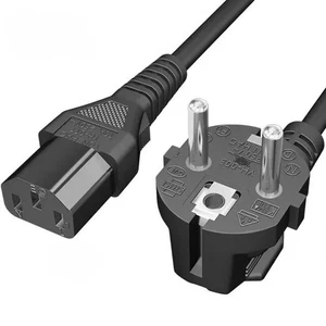 5x 10x Kaltgerätekabel Monitor Netzkabel 3 meter Kabel PC Stromkabel TV Schuko - Bild 1 von 4