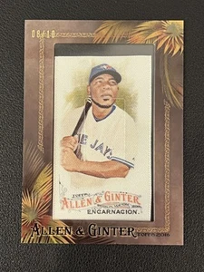 Edwin Encarnacion 2016 Topps Allen & Ginter Mini Framed Cloth /10 Blue Jays - Picture 1 of 2