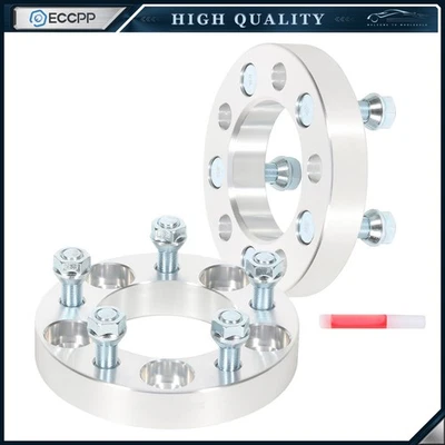 2 Pcs 1" 5x4.5 Wheel Spacers 1/2"x20 For Ford Crown Victoria Ranger Explorer - Image 1 of 4