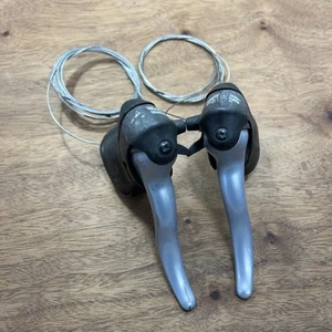 Shimano ST-3300 ST-3304 3x7 Speed Triple STI Road Bike Shifter Drop Bar Pair - Picture 1 of 13