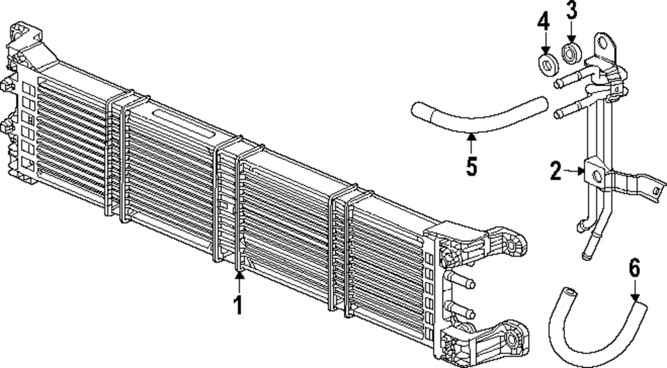Refrigerador de transmisión genuino Honda 25500-69K-003 Foto 1 de 1
