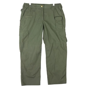 5.11 Tactical TacLite Cargo Pants Women Size 12 Green Ripstop Utility Relaxed - Picture 1 of 12