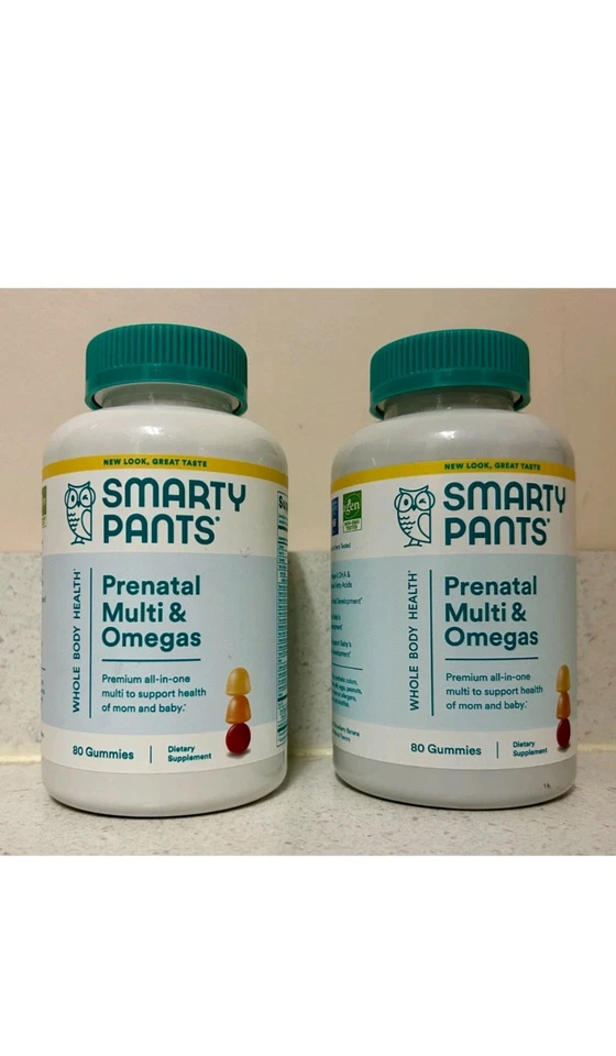 2 frascos SmartyPants vitaminas pré-natais femininas multivitamínicas gomas validade: 2026 #411 - Imagem 1 de 1