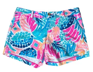 Lilly Pulitzer The Callahan Women’s Size 10 Multicolor Floral Shorts Beachy - Picture 1 of 6