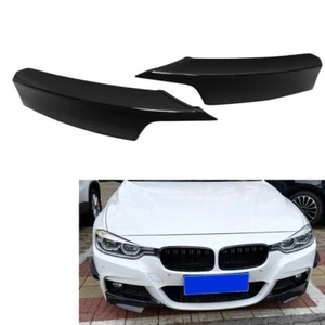 Front Bumper Splitter Side Trim For 12-18 BMW F30 Sedan W/ M-Tech M Sport 2PCS - Picture 1 of 5