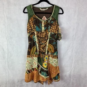 Savage Culture Kleid Tribal Azteken Afrika Western Indianer Patchwork - Bild 1 von 16
