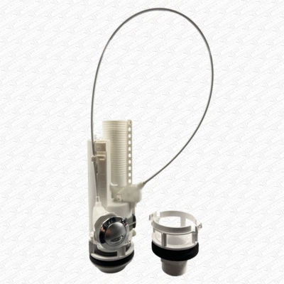 SIAMP Toilet Push Button Dual Flush Cistern Syphon Valve NEW w/ EXTRA LONG 75cm Cable