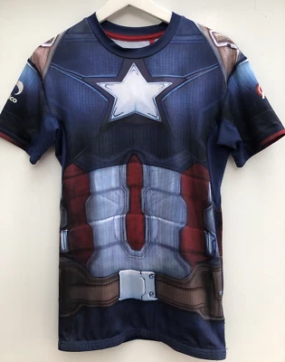 SONDICO MARVEL Compression Top Captain America Civil War Short Sleeve Men Medium - Image 1 of 4