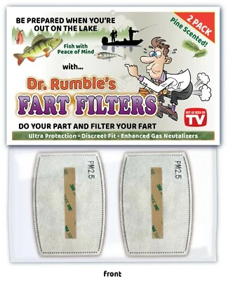 PRIVATE LABEL Fishing FART FILTER Joke Gag - Fisherman Funny Birthday Gift CHERRY - AIR PM2.5