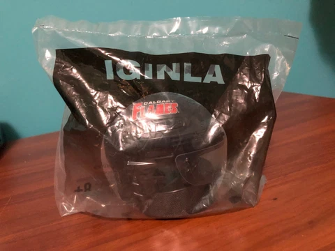 SEALED 2009GEROME IGINLA MCDONALDS NHL HOCKEY MINI HELMET CALGARY FLAMES NEW Cover