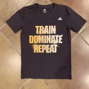 adidas Youth Boys Train Dominate Repeat Shirt LOOK Size Medium 10-12
