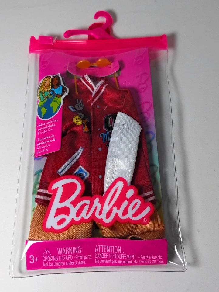 2022 MATTEL BARBIE KEN'S VARSITY JACKET OUTFIT SET (NEW)