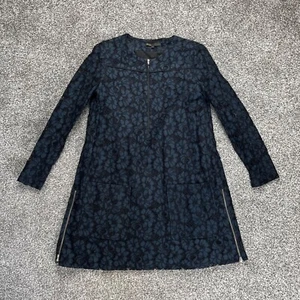 Maje Womens Lace Dress Size 8UK 4US S Navy Floral Long Sleeve - Picture 1 of 16