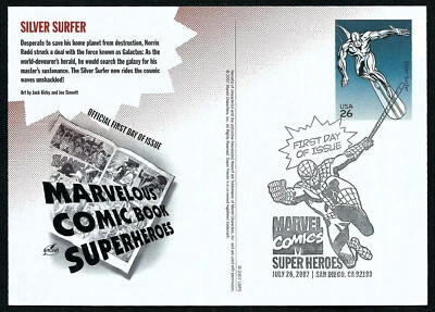 USA, SCOTT # UX514, ARTCRAFT FDC COVER CARD - THE SIVER SURFER, SUPERHEROES 2007 - Image 1 of 2