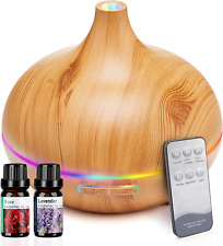 Aromatherapy Diffuser with Remote, Ultrasonic Essential Oil Diffusers 550ML