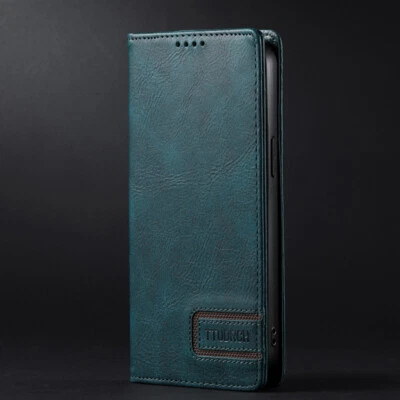 Genuine Leather Wallet Case Card Magnetic Flip Cover for OnePlus 11 9 8T 7T Pro - Image 1 of 4