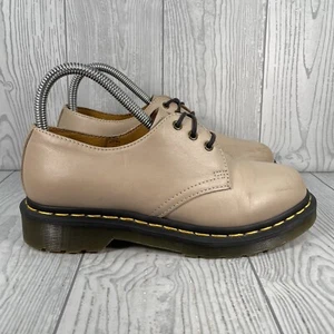 Dr. Martens Docs 25715 Tan Leather 3-Eye Lace Up Oxford Shoes Women’s Size 6 - Picture 1 of 12