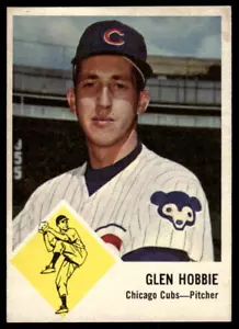 1963 FLEER GLEN HOBBIE 31 VG BASEBALL CHICAGO CUBS - Picture 1 of 2