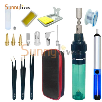 Gas Soldering Iron Cordless Welding Pen Burner Butane Blow Torch Solder Iron Gun - Image 1 of 4