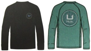HUK Circle Scatter Pursuit Long Sleeve Shirt H1200470-CHOOSE YOUR COLOR AND SIZE - Picture 1 of 9