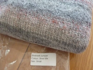 Celtic & Co Silverwell Sweater 🥰 Silver Ombre ALPACA SLOUCH celtic sheepskin co - Picture 1 of 18