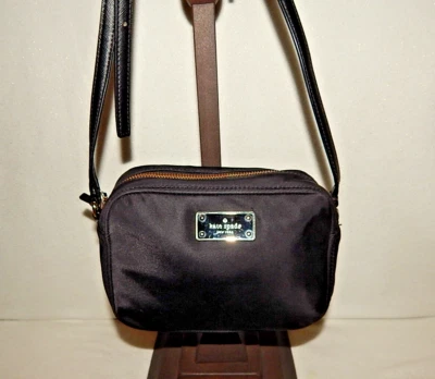 Bolso de mano Kate Spade WKRU3532 Blake Mindy Bandolera Nylon Cuero negro Foto 1 de 4