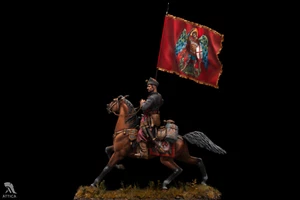 Soldado de juguete pintado 75 mm portador de la hostia zaporozhiana | Museo - Imagen 1 de 10