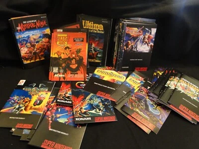 A-J New Fan Art custom made Lot Super Nintendo SNES Manual High Quality You Pick - Image 1 of 2