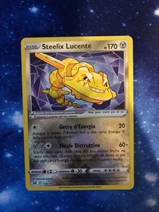 Carta Pokémon - Steelix Lucente 124/196 - Set Origine Perduta - Ita - NM - Foto 1 di 2