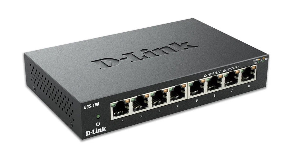 D-link DGS-108 8-Port Gigabit Ethernet-Schalter