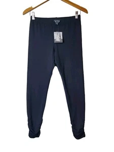 New Nomadic Traders Medium Black Leggings Gathered Hem Lagenlook Art BOHEMIAN - Picture 1 of 9