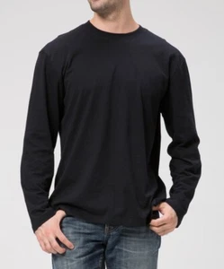 Men's Plain Blank Premium heavy Cotton T-shirt Basic Tee Long Sleeve New AU - Picture 1 of 6