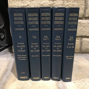 Arizona Revised Statutes Annotated (WEST, 2010-2012) - YOU CHOOSE VOLUME! - Bild 1 von 1