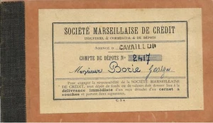 DIVERS Carnet de compte Société Marseillaise de Crédit - Picture 1 of 1
