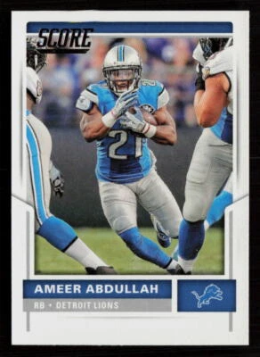2017 Score #132 Ameer Abdullah Detroit Lions Football Card - Image 1 of 2