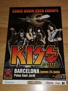 KISS Promo Poster Display Stand Tour Spain 2010,28x20-IRON MAIDEN-MOTLEY CRUE - Picture 1 of 1