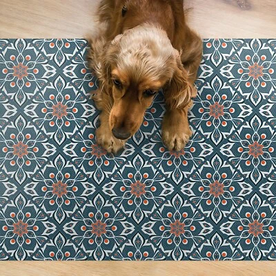 Hunde Katzen Napfunterlage Fressnapf Matte für Schüssel Haustiere Mandala-Muster - Bild 1 von 4