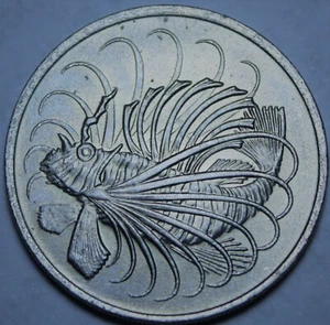 Singapore 50 Cents, 1979 Gem Unc~Lion Fish~Free Shipping - Picture 1 of 2