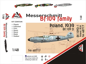 1/48 Bf-109D Polonia - ¡NUEVO kit multimedia AMG (+ PE, resina)! - Imagen 1 de 1