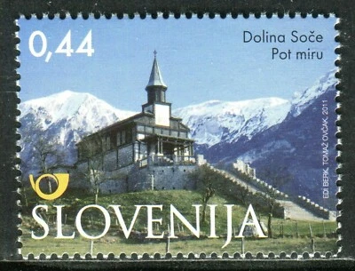 889 - SLOVENIA 2011 - Tourism - Holy Spirit Churchin Javorica - MNH Set - Image 1 of 2