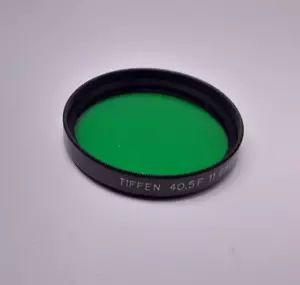 VINTAGE TIFFEN 40.5MM CLEAN 11 GREEN 1 METAL FILTER MADE IN U.S.A -FREE SHIPPING - Picture 1 of 3