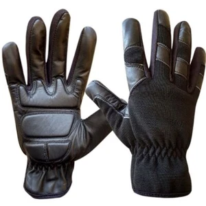 Anti-Vibration Handschuhe Leder gegriffen gepolstert Handfläche Arbeit Zum Selbermachen Elektrowerkzeuge Handschuhe - Bild 1 von 10