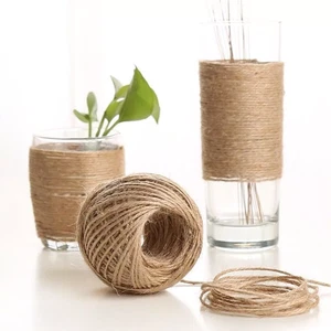 3PC 40M JUTE ROPE SET TOILET PAPER TOWEL HOLDER TOILET ROLL HOLDER NEW - Picture 1 of 7
