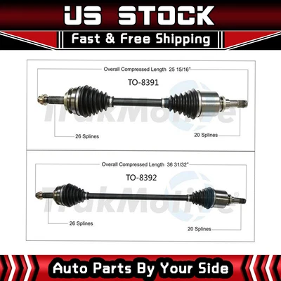 2 ejes delanteros Surtrack CV para Toyota Corolla iM 2016 Scion iM 2017 Foto 1 de 4